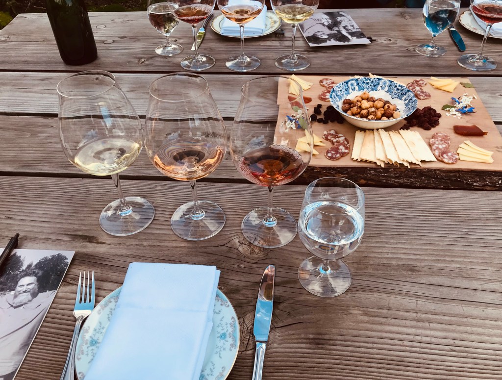 Enjoy the wines and a wonderful charcuterie at Antiquum Farm in Junction City, Oregon.