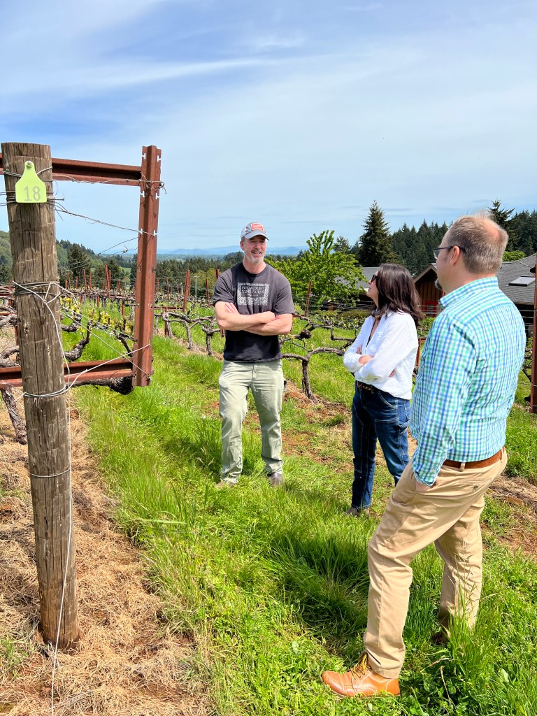 A visit with the Broadleys at Broadley Vineyard in Monroe, Oregon.
