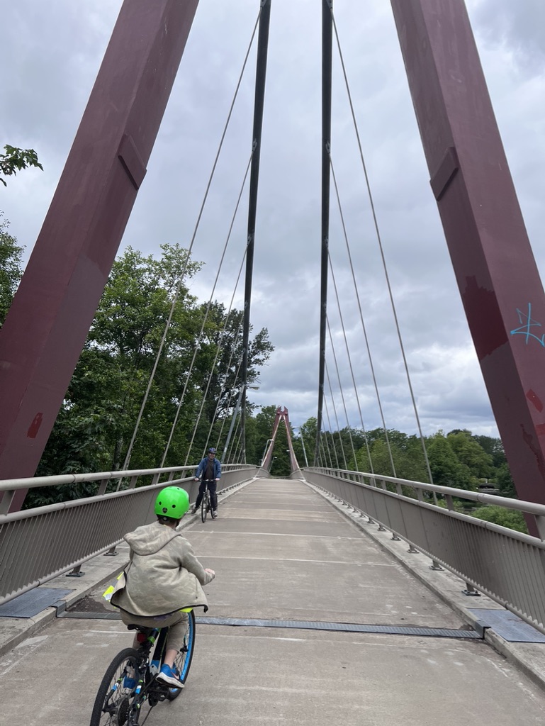 Run, walk, or bike along Eugene's extensive waterfront paths.