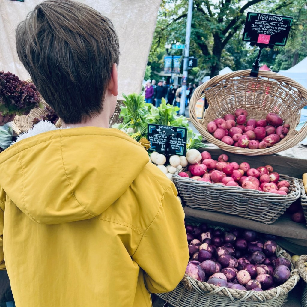 A trip to the Lane County Farmer's Market in downtown Eugene is fun rain or shine.