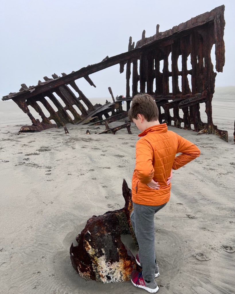 The mighty Peter Iredale shipwreck near Astoria.